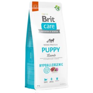 brit care dog hypoallergenic puppy для щенков с ягенком 3 кг