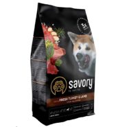 savory large breed turkey lamb для крупных собак с ягненком 3 кг