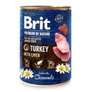 brit premium by nature turkey с индюшиной печенью для собак 800 г