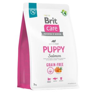 brit care dog grain free puppy для щенков с лососем 1 кг