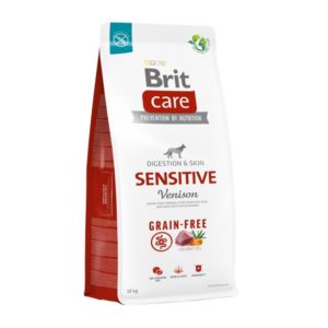 brit care dog grain free sensitive для собак с чувствительным пищеварением с олениной 1 кг