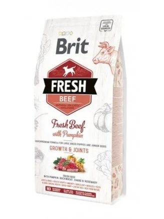 brit fresh beef pumpkin puppy large для щенков крупных пород с говядиной 2.5 кг