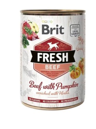 brit fresh beef pumpkin с говядиной и тыквой 400 г