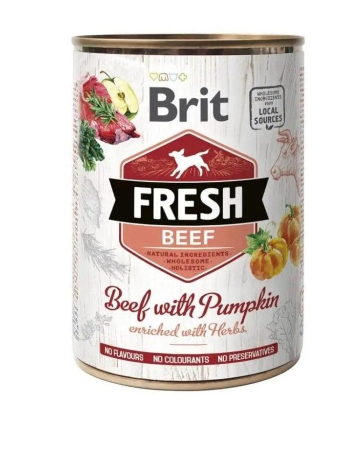 brit fresh beef pumpkin с говядиной и тыквой 400 г