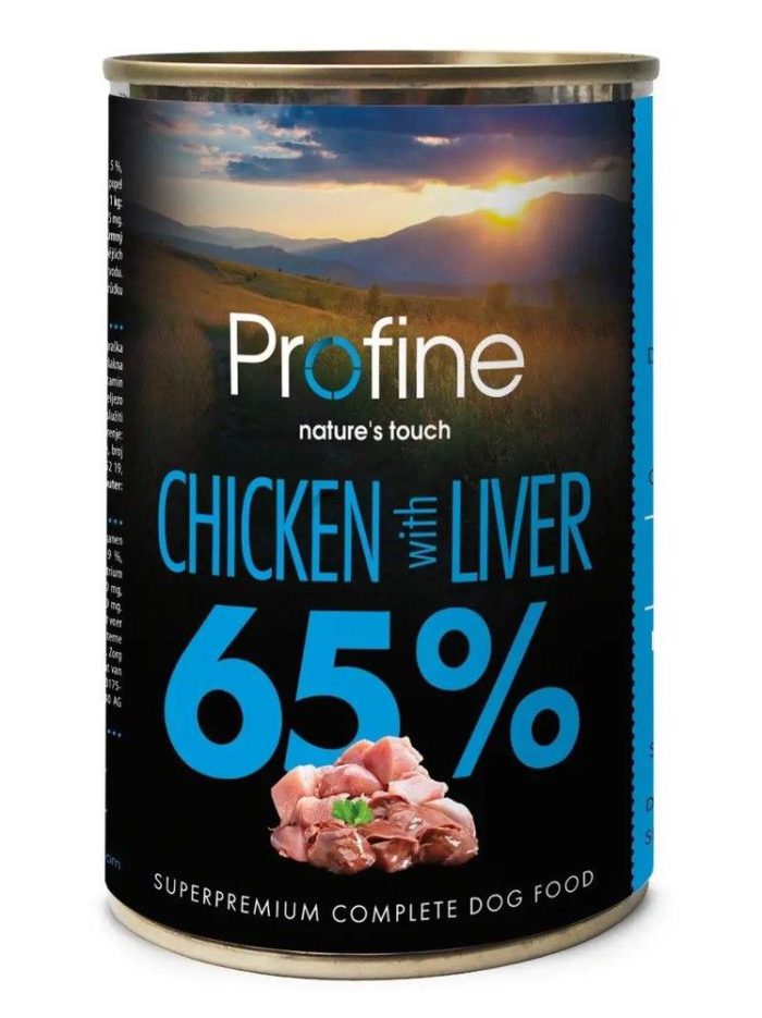 Влажный корм profine chicken and liver для собак с курицей и куриной печенью 400 г