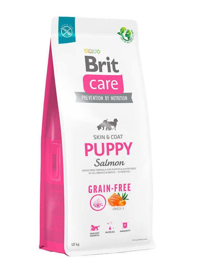 brit care dog grain free puppy salmon для щенков с лососем 12 кг