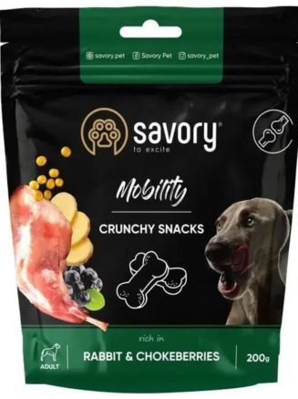 savory dog mobility crunchy snack с кроликом для собак 200 г