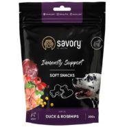 savory dog immunity support soft snack с уткой и шиповником для собак 200 г