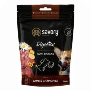 savory dog digestion soft snack с ягненком и ромашкой для собак 200 г
