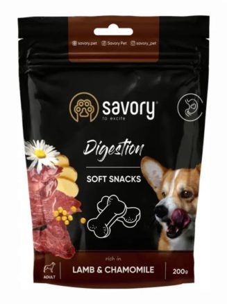savory dog digestion soft snack с ягненком и ромашкой для собак 200 г