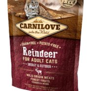 carnilove reindeer energy outdoors для кошек с мясом оленя 400 г
