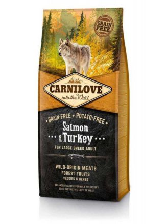 carnilove large breed salmon turkey для собак с лососем 12 кг