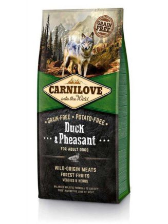 carnilove duck pheasant adult для собак с уткой и фазаном 12 кг