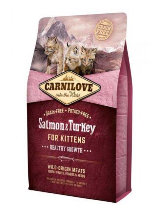 carnilove salmon turkey kitten для котят c лососем и индейкой 6 кг