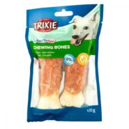 Лакомство для собак trixie Кость для чистки зубов denta fun 11 см, 120 г / 2 шт. (курица)
