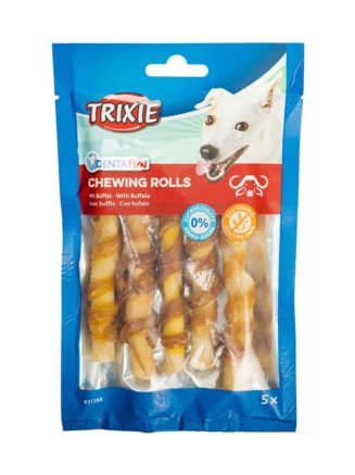 Лакомство для собак trixie Палочка для чистки зубов denta fun 12 см, 70 г / 5 шт. (буйвол)