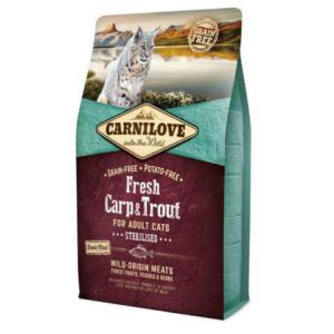 carnilove carp trout sterilised для стерилизованных кошек с карпом и форелью 6 кг