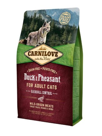 carnilove duck pheasant hairball control для кошек с уткой и фазаном 6 кг