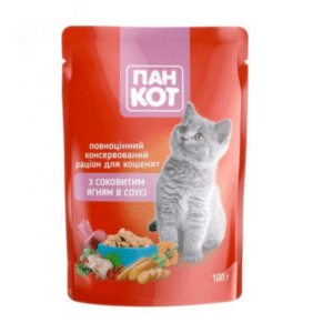 Пан Кот Птица и овощи пауч для кошек с домашней птицей в желе 24х100 г