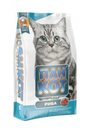 Пан Кот для кошек с рыбой 10 кг