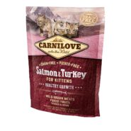 carnilove salmon turkey kitten для котят c лососем и индейкой 400 г