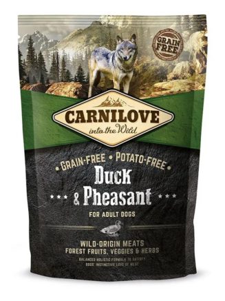 carnilove duck pheasant adult для собак с уткой и фазаном 1.5 кг