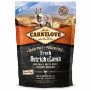 carnilove small breed ostrich lamb для собак с ягненком 1.5 кг