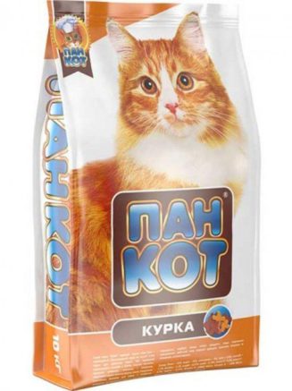 Пан Кот для кошек с курицей 10 кг