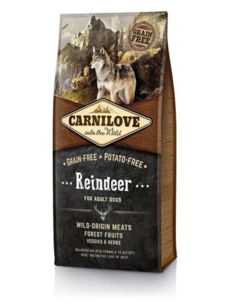 carnilove reindeer для собак с олениной 12 кг