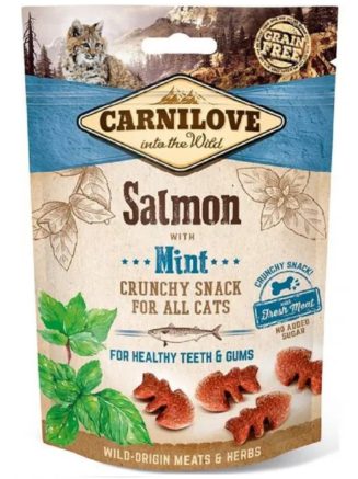 Лакомство для кошек carnilove salmon with mint 50 г (для зубов)