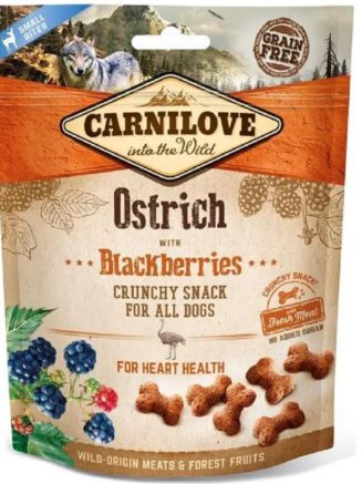 Лакомство для собак carnilove ostrich with blackberries 200 г (для здоровья сердца)