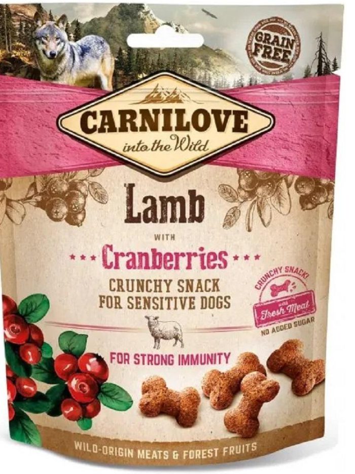 Лакомство для собак carnilove lamb with cranberries 200 г (для иммунитета)