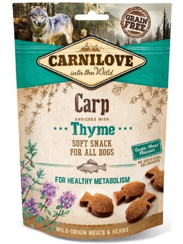 Лакомство для собак carnilove carp with thyme 200 г (рыба)