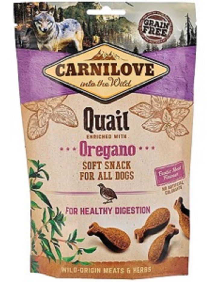 Лакомства для собак carnilove semi moist с перепелом и орегано 200 г