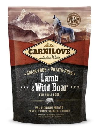 carnilove lamb wild boar для собак с ягненком и кабаном 1.5 кг