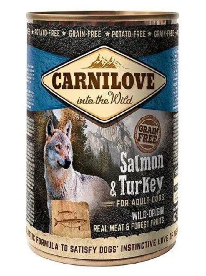 carnilove salmon turkey для собак с лососем и индейкой 400 г