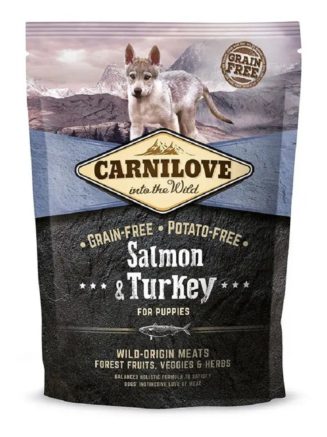 carnilove salmon turkey puppy для щенков с лососем 1.5 кг