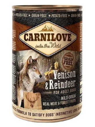 carnilove venison reindeer паштет для собак с олениной 400 г