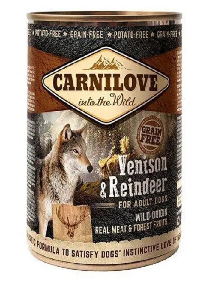 carnilove venison reindeer паштет для собак с олениной 400 г