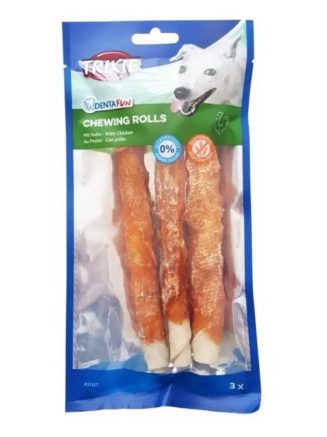 Лакомство для собак trixie Палочка для чистки зубов denta fun 17 см, 140 г / 3 шт. (курица)