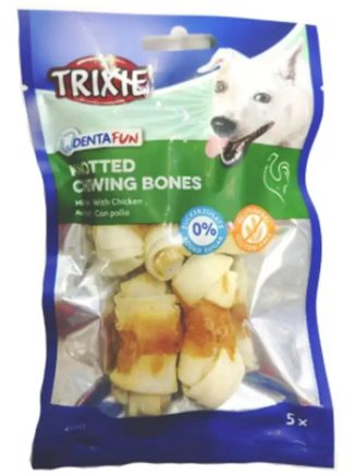 Лакомство для собак trixie Кость для чистки зубов denta fun 5 см, 70 г / 5 шт. (курица)