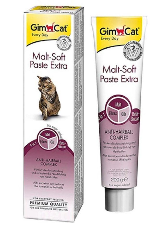 malt soft gimcat extra Паста для выведения шерсти и улучшения моторики желудка 200 г