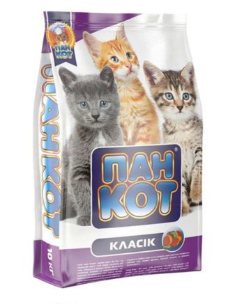 Пан Кот Классик для котят 10 кг