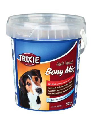 Лакомство для собак trixie «bony mix» 500 г (ассорти)