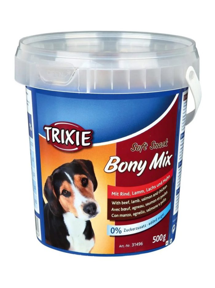 Лакомство для собак trixie «bony mix» 500 г (ассорти)