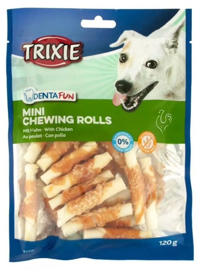 Лакомство для собак trixie Палочки для чистки зубов denta fun 120 г (курица)