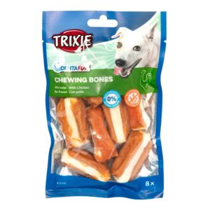 Лакомство для собак trixie Кость для чистки зубов denta fun 5 см, 120 г / 8 шт. (курица)
