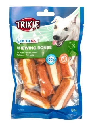 Лакомство для собак trixie Кость для чистки зубов denta fun 5 см, 120 г / 8 шт. (курица)