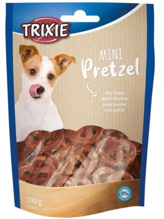 Лакомство для собак trixie mini pretzels 100 г (курица)