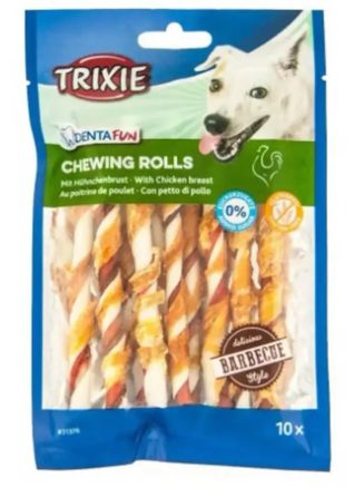 Лакомство для собак trixie Палочка для чистки зубов denta fun 12 см, 80 г / 10 шт. (барбекю)